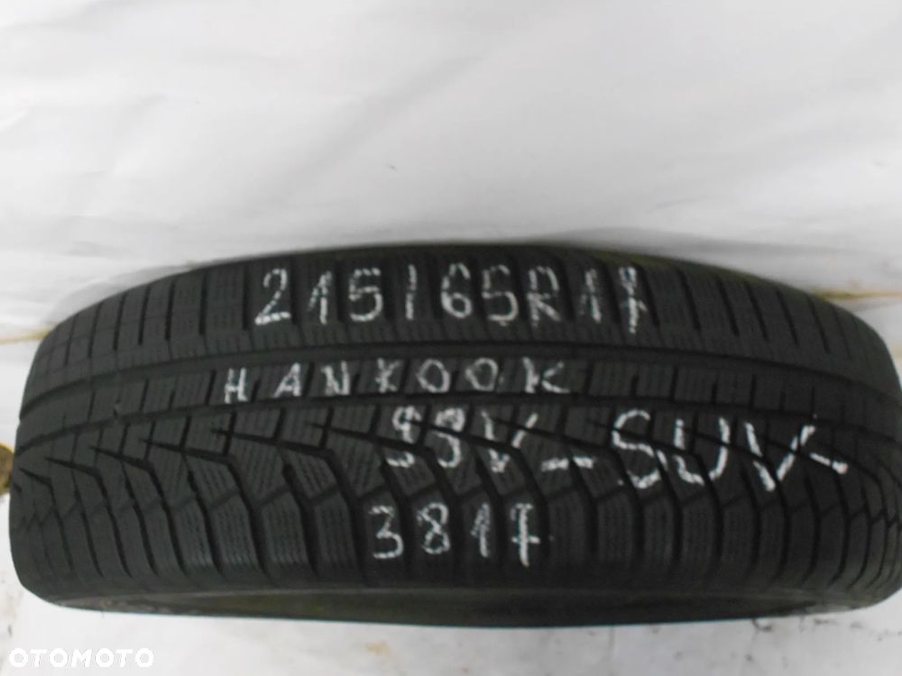 OPONA POJEDYNKA 215/65r17 HANKOOK WINTER I'CEPT EVO 2 SUV DOT 3817 7MM - 1