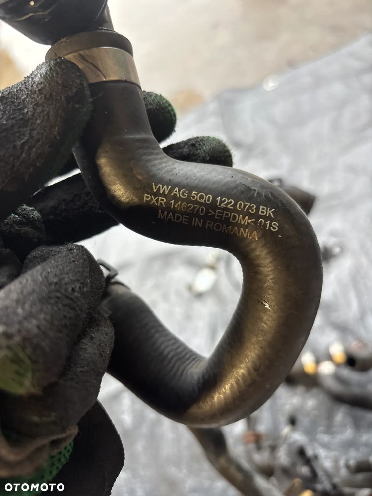 Vw Skoda Audi przewód rura wąż pompka wody 5Q0122101BE 5Q0122073BK 5Q0122073AE - 5