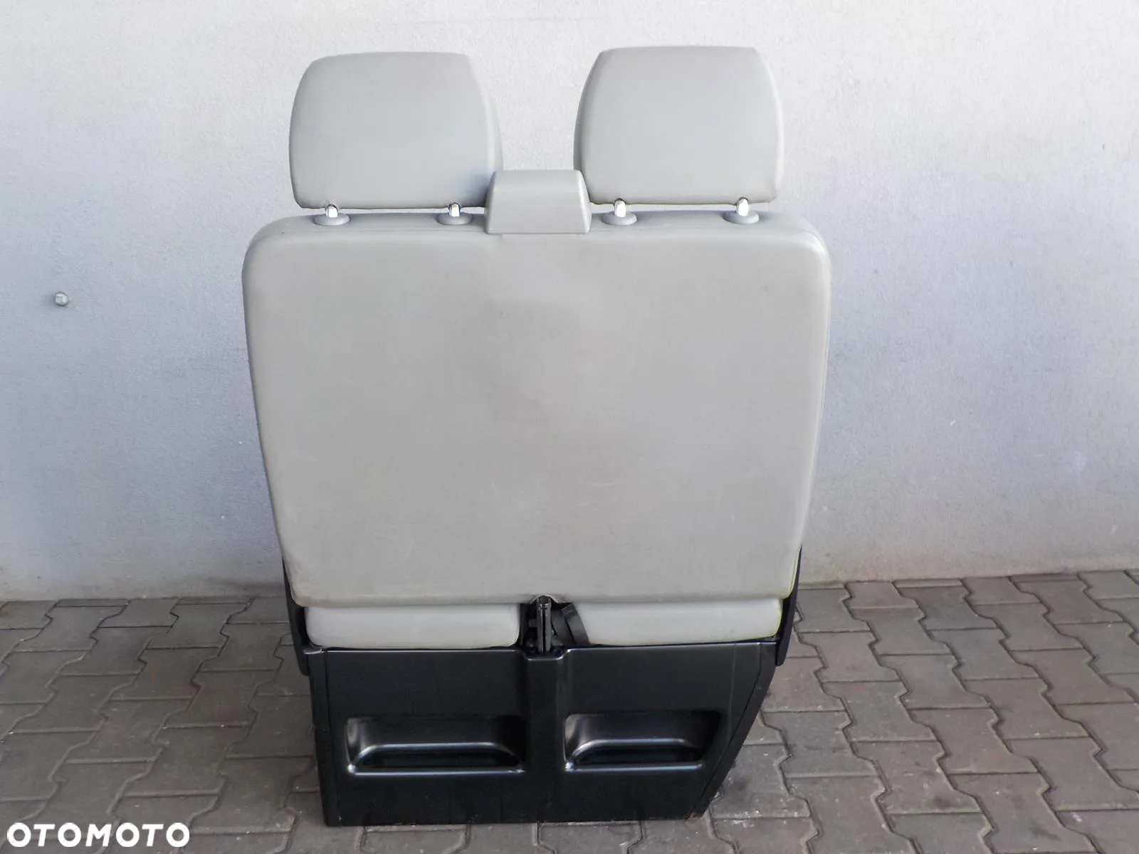 VW T5 FOTEL PODWÓJNY PASAŻERA PRZÓD DWÓJKA DERMA SKAJ - 5