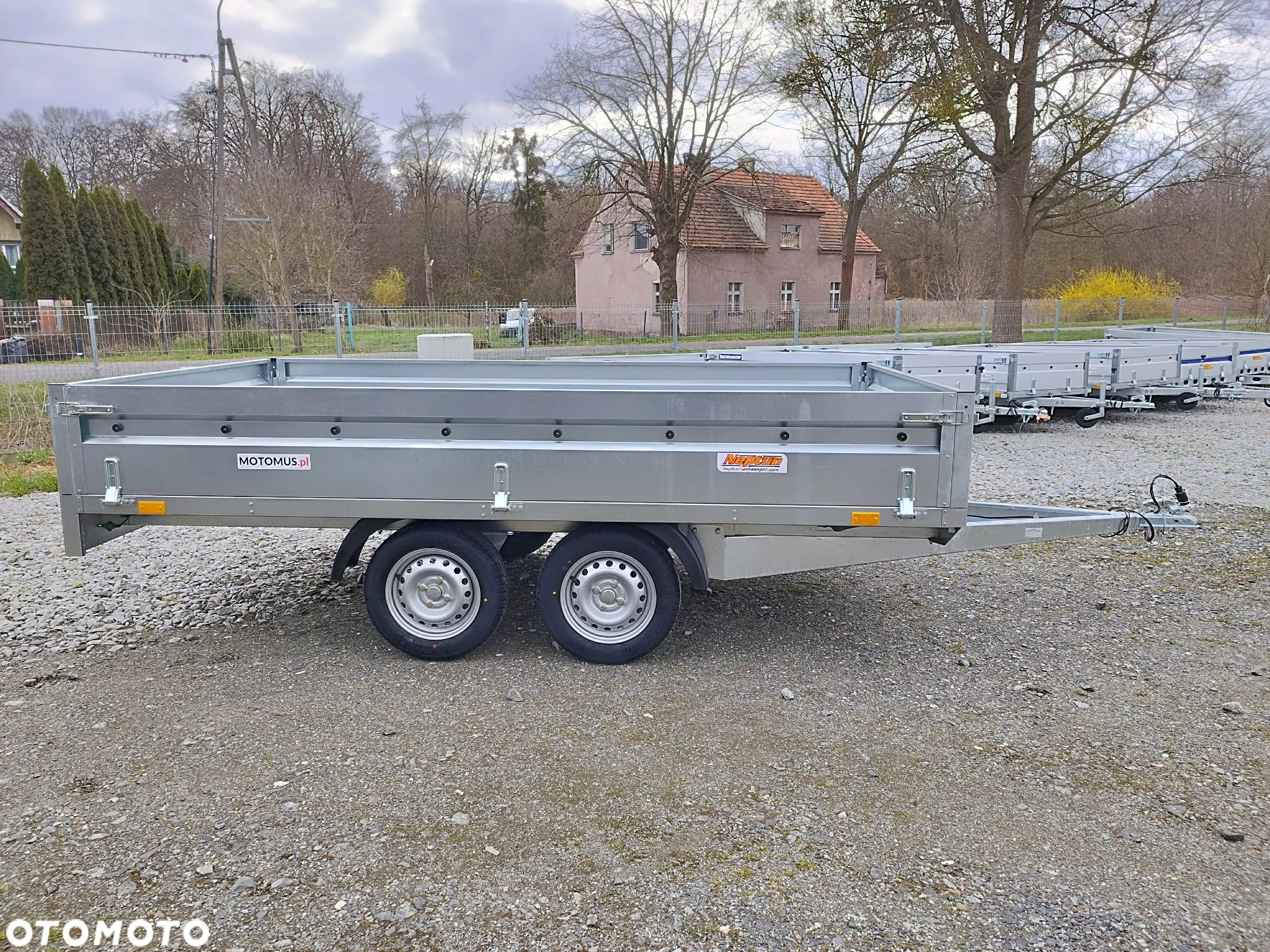 Neptun Przyczepa Neptun N7-320 2 KPS 320x168x40 2 osie koła pod spodem mocna rama platforma - 3