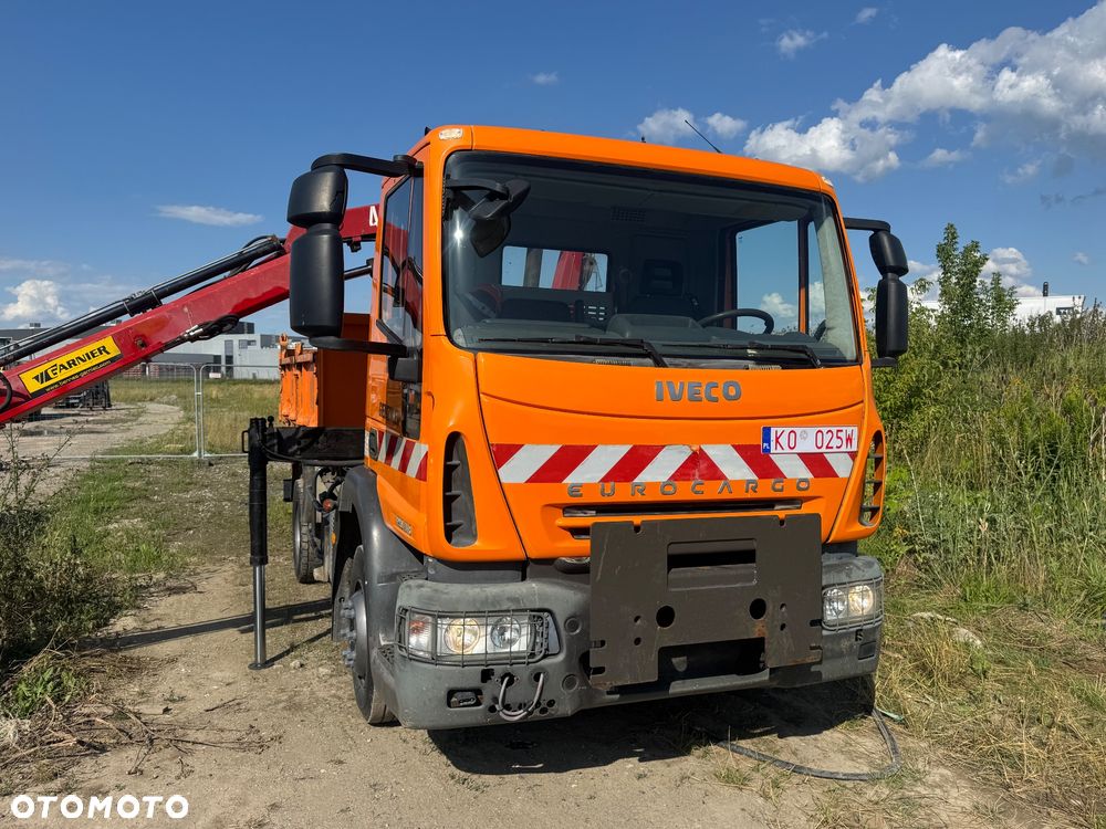 Iveco Eurocargo 120E18 wywrotka HDS HMF łyżka chwytak - 9