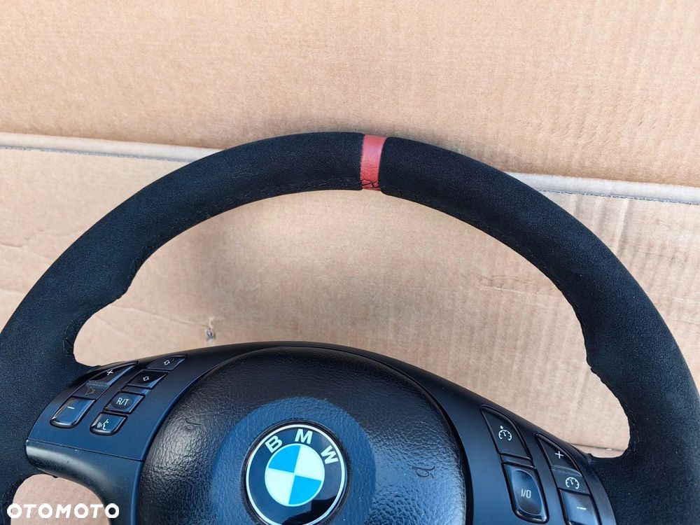 Kierownica BMW e46 M3 e39 M5 e53 x5 multifunkcja M Sport alcantara - 3