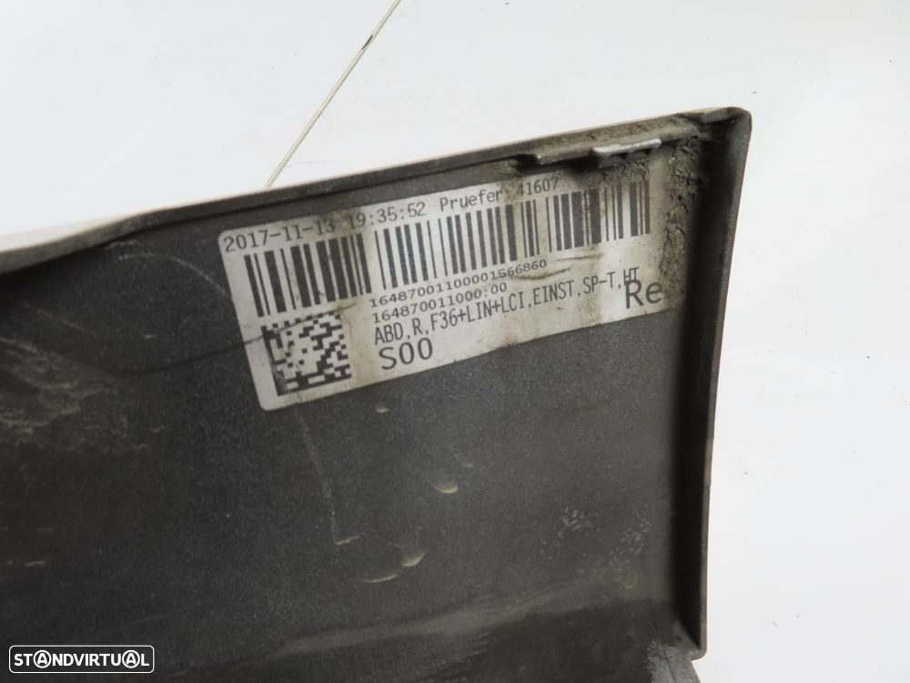 Embaladeira Plástico Direito Usado / Original BMW 4 Gran Coupe (F36) 51777374614... - 3