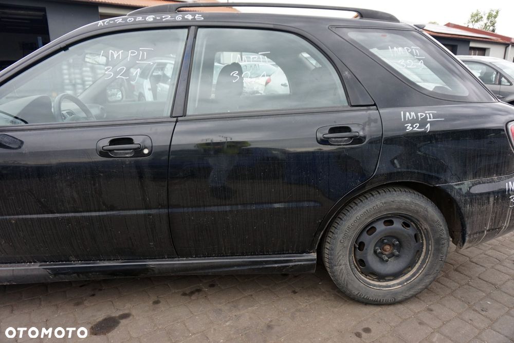 DRZWI TYLNE LEWE IMPREZA II GD LIFT KOMBI 32J  CZARNY SUBARU 2006-2007 - 3