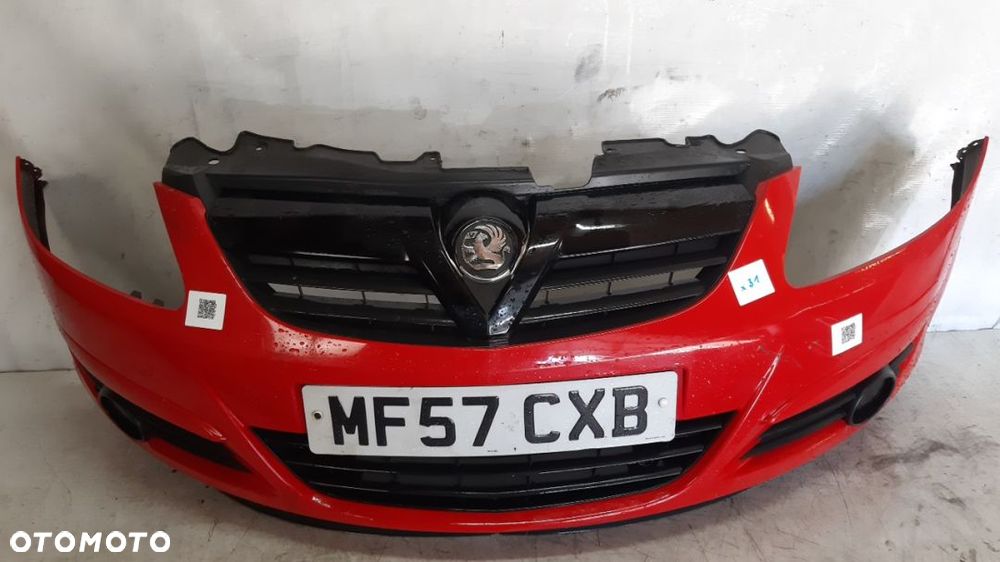 $ ZDERZAK PRZÓD PRZEDNI DO OPEL CORSA D KOD KOLOR Y547 CZERWONY