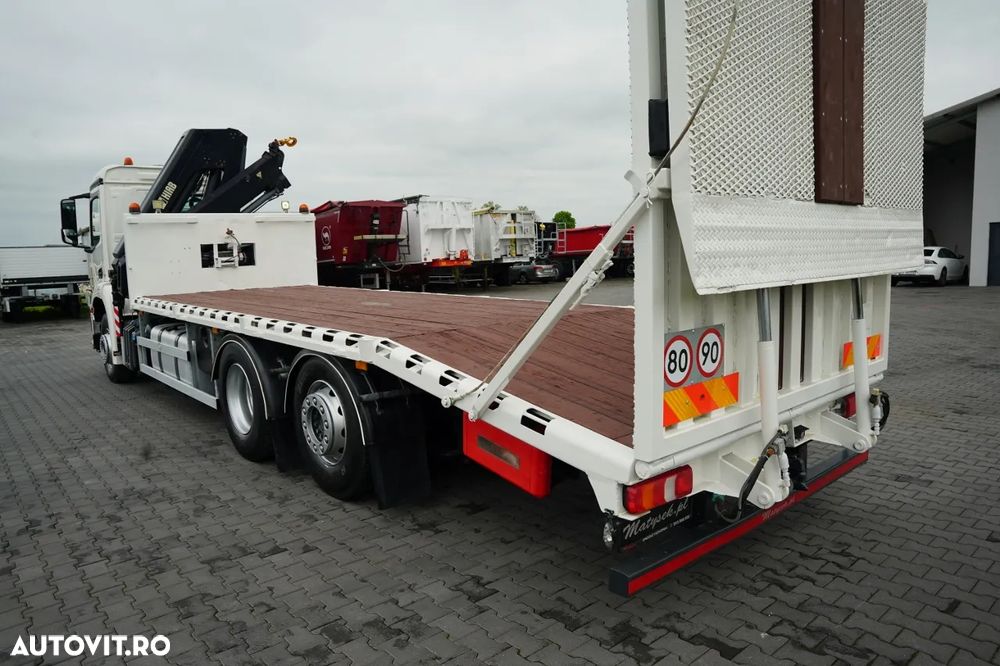 Mercedes-Benz AROCS 2533/ 6X2 / REMORCA AUTO + HIAB 188 B-2 HGV / COMANDE HIDRAULICE / TROLIU / PUNȚĂ RIDICATĂ - 14