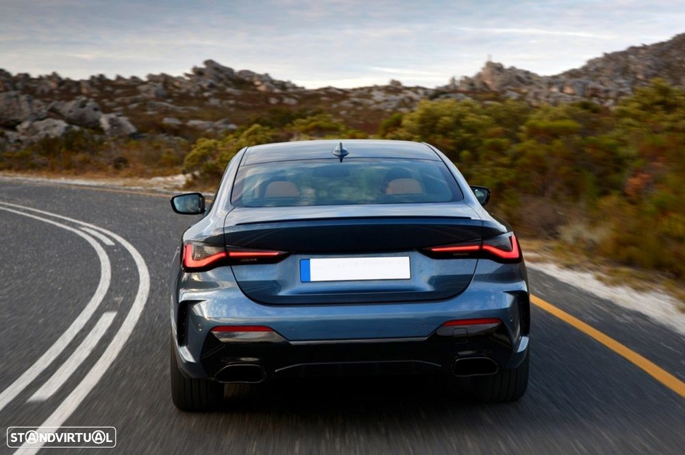 Difusor com Ponteiras Bmw Série 4 G22 G23 (2020 em diante) Look M440i - 3