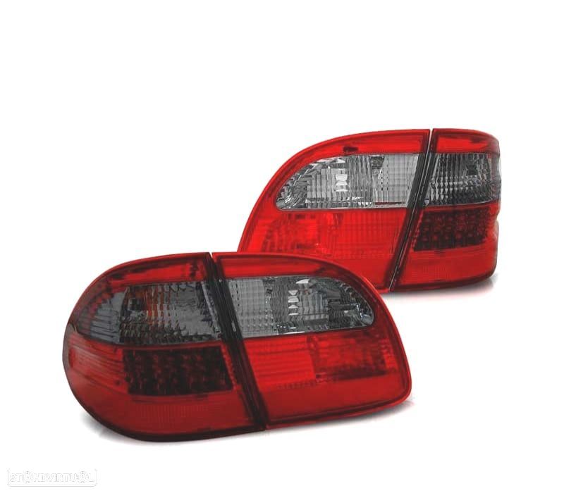 FAROLINS TRASEIROS LED MERCEDES CLASSE E W211 KOMBI 02-06 VERMELHO FUMADO - 2