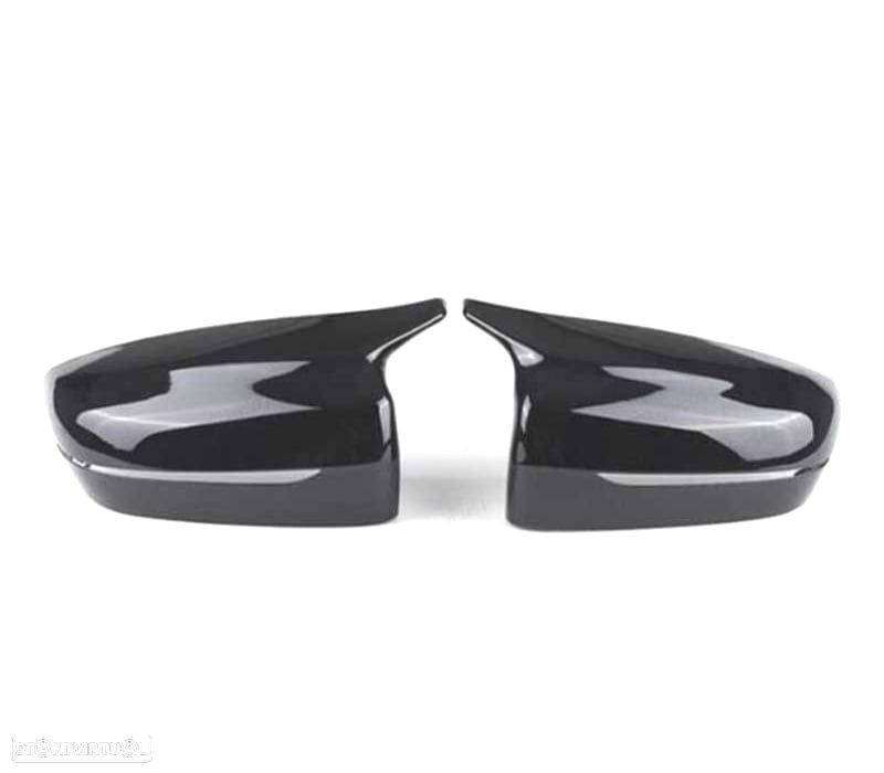 CAPAS DE ESPELHOS RETROVISORES BMW G30 G31 G11 G12 LOOK M PRETO BRILHANTE - 3