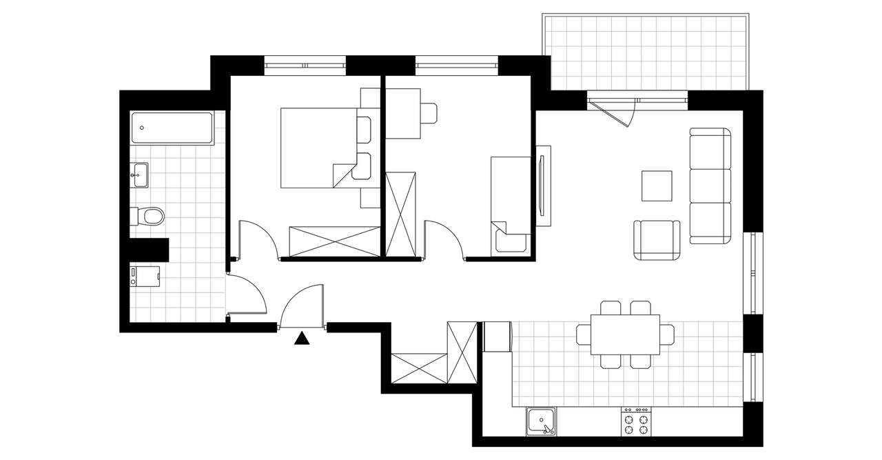 3-pokojowe mieszkanie 67m2 + balkon - Pełny obrazek: 4/15