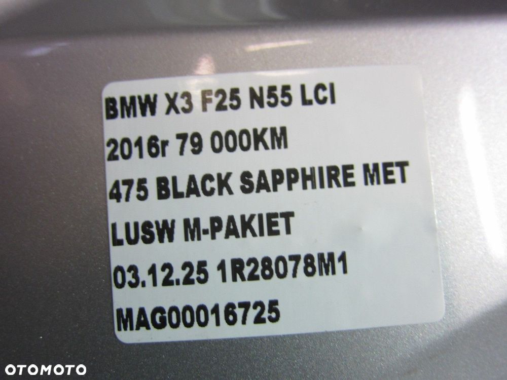 BMW X3 F25 X4 F26 KOŁA FELGI 8JX17 ET 43 OPONY 235/55/17 GRATIS 36116794271 - 16