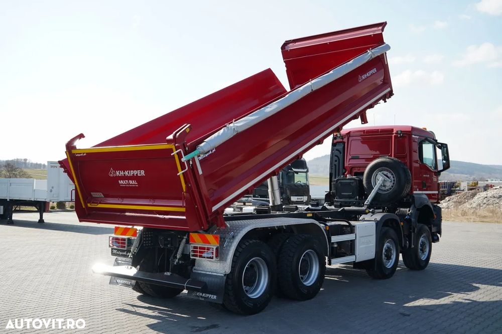 MAN TGS 41.480 / 8x8 / BASCULANĂ SPATE / MANUAL / NOU NOU / KH-KIPPER / - 12