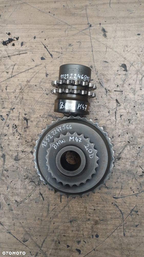 BMW 2,0d E46 M47 koło rozrządu pasowe wału 11212246813 13522247566 - 2