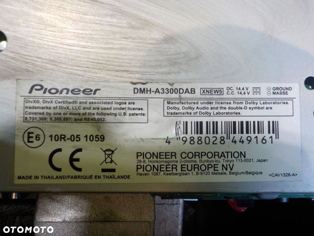 Radio CD PIONEER DMH-A3300DAB - 4