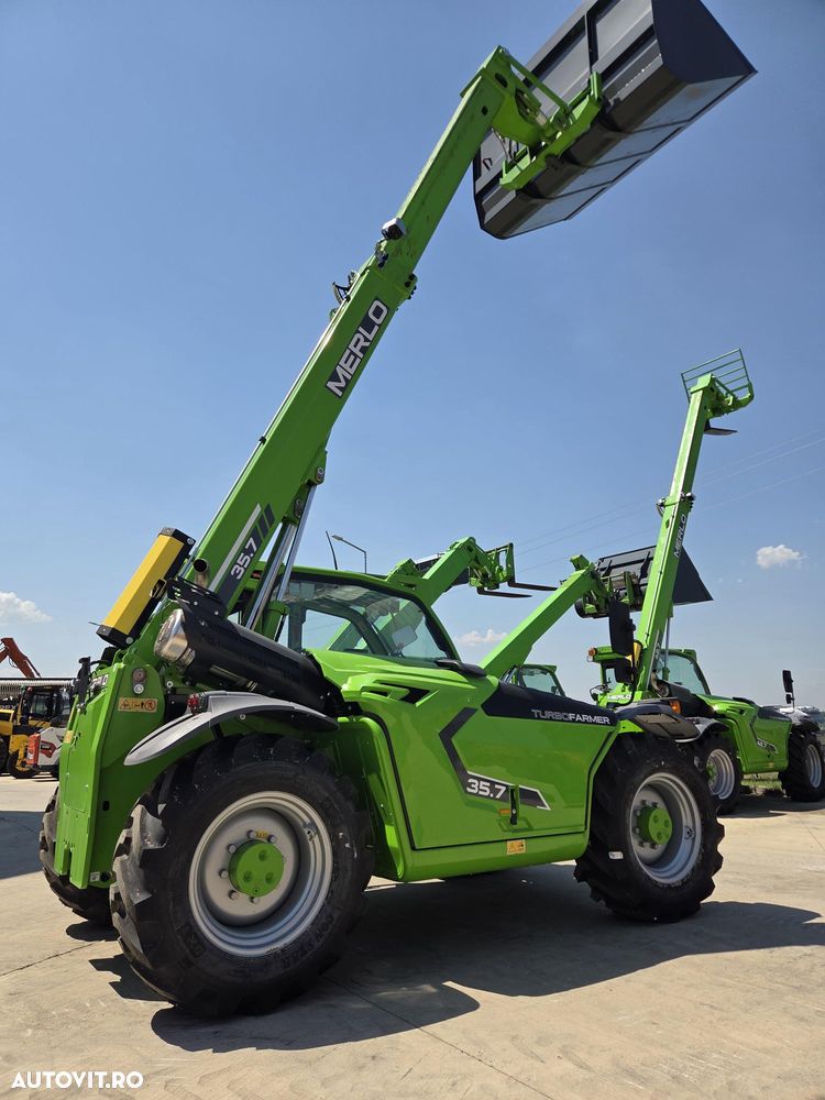 Merlo TF35.7-140, ridica 3,5t la 7m, motor Deutz 140CP, cupa si furci, transmisie 4x4, aer conditionat, Masa operatinala 6800kg, lungime 4,4m, latime 2,3m, produs in ITALIA, garantie 1 an, posibilitate leasing-PROMOTIE 81.900 EUR+Tva - 6