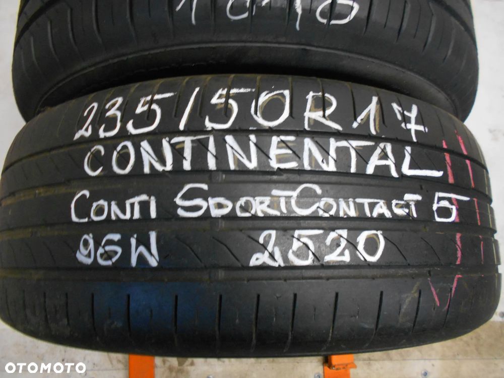 OPONY  235/50R17 CONTINENTAL CONTI SPORT CONTACT 5 DOT 2520 / 1818  7MM - 3