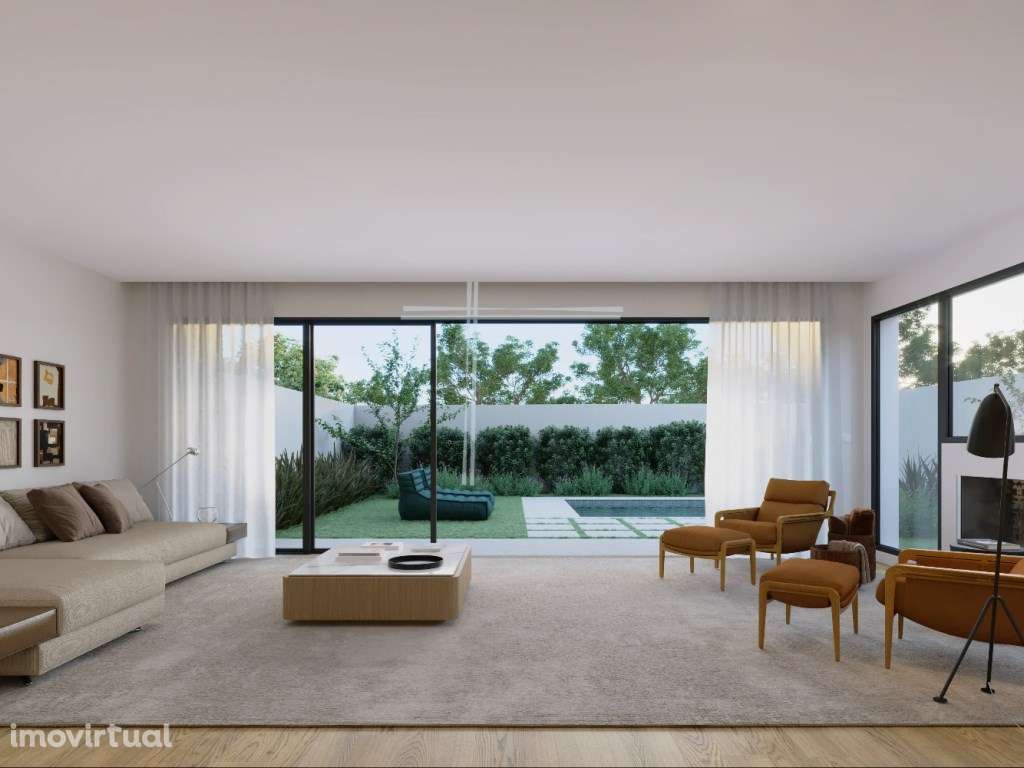 Moradia geminada T3, arquitetura contemporânea com piscina - Pêra - Grande imagem: 4/11