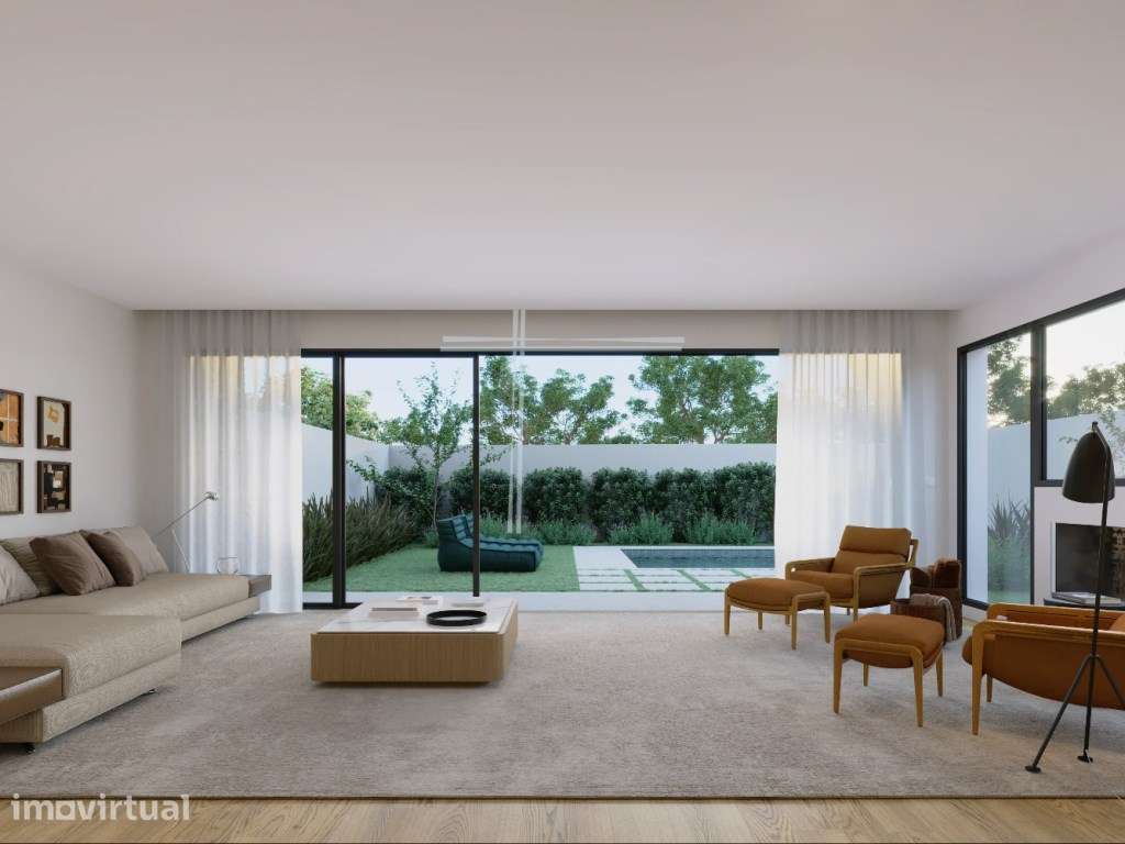 Moradia geminada T3, arquitetura contemporânea com piscina - Pêra - Grande imagem: 2/28