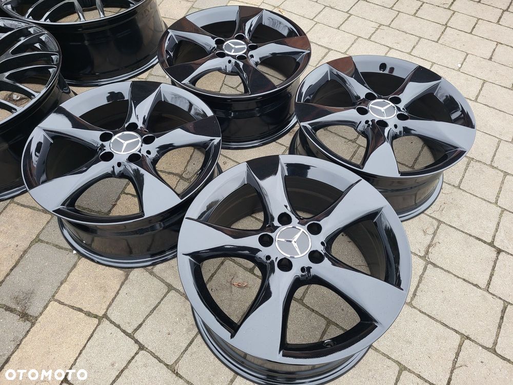 Alufelgi oryginał Mercedes 5x112 7,5Jx17 et52,5 cb66,6mm czarny polysk - 5