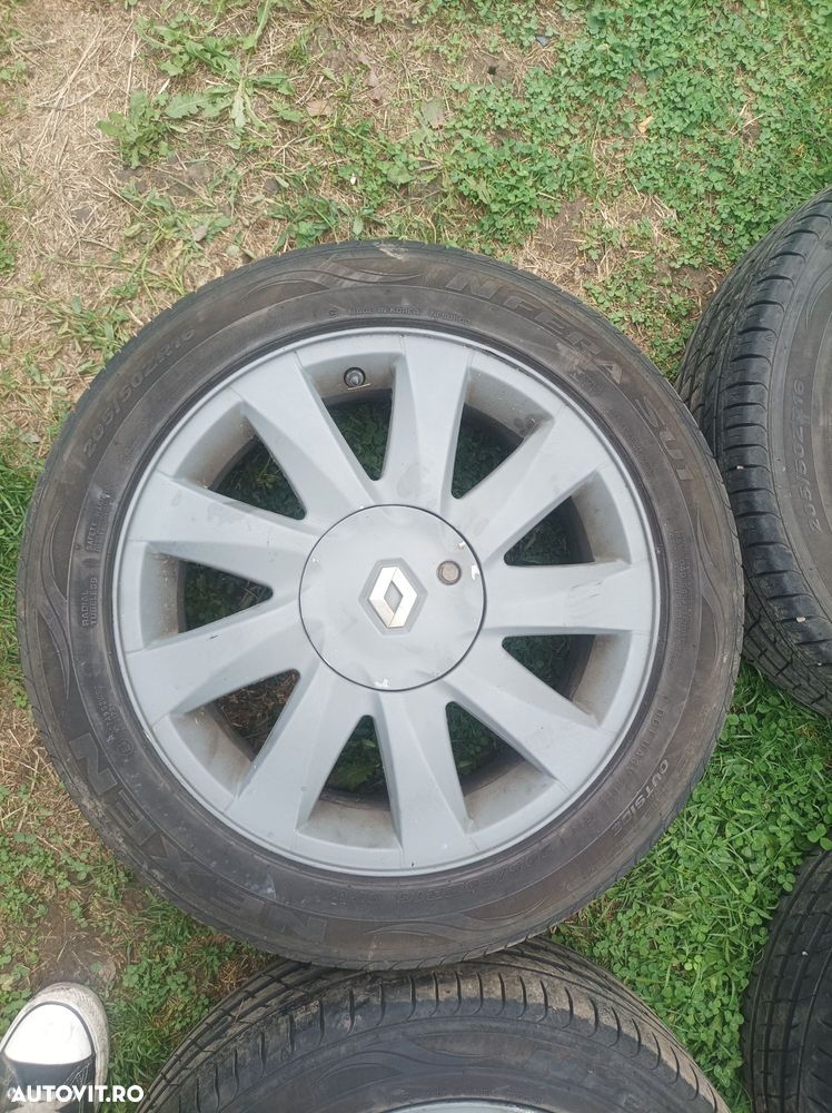 Set jante aliaj cu anvelope 205 55 R16 ZR Renault Megane 2 Scenic 2 - 7