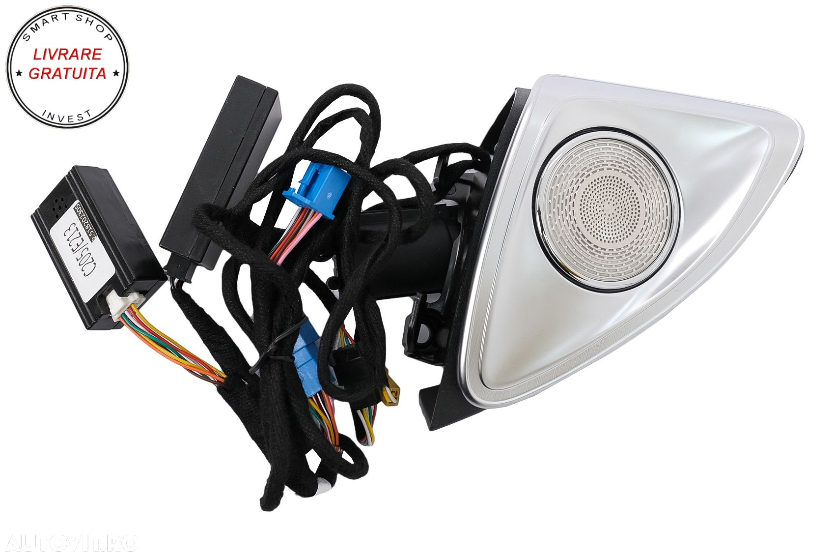 Pachet Grile de aerisire Ornament Difuzor Tweeter LED rotativ 4D 64 culori Mercede- livrare gratuita - 9