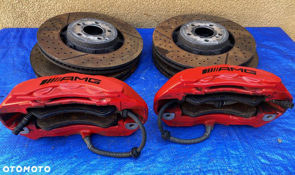 MERCEDES E W213 63AMG ZACISKI HAMULCOWE PRZÓD TYŁ KLOCKI TARCZE 390 / 360mm - 4