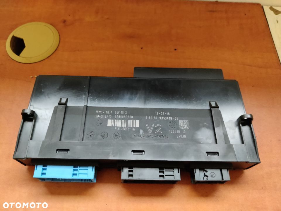 Moduł komfortu BMW 5 F10 F11 Sterownik 9353419 - 1