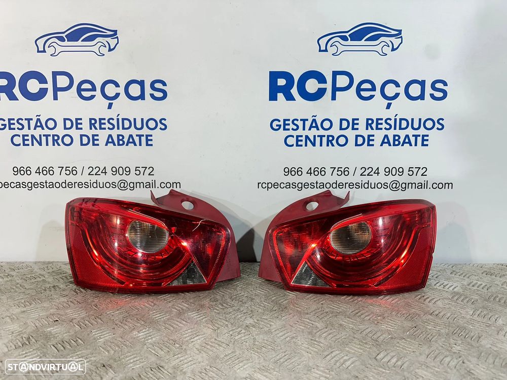 .Conjunto Farolins Led Tras Traseiro Direito Esquerdo Seat Ibiza 6J 5 Portas 6J4945111B 6J4945112B 2008 - 2017 - 1