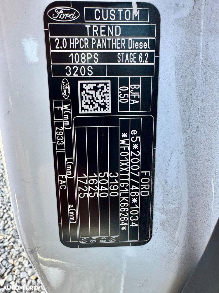 Ford Transit Custom Kombi 320 2.0 EcoBlue 105 CP L1H1 Trend - 37