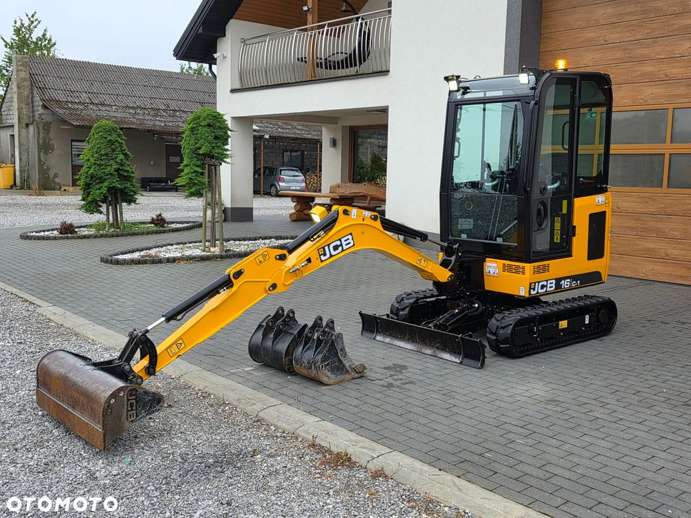 JCB JCB 16 C-1 mini koparka 3 łyżki szybkozłącze 19c1 sprowadzona 8018 serwisowana - 17