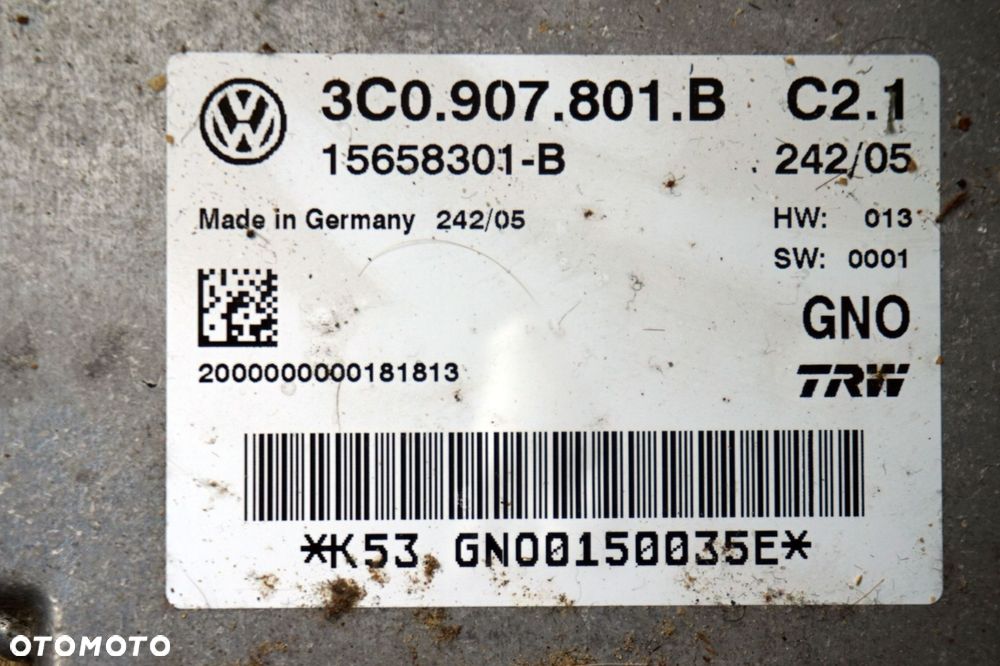 MODUŁ STEROWNIK HAMULCA PASSAT B6 3C0907801B VOLKSWAGEN 2005-2010 - 2