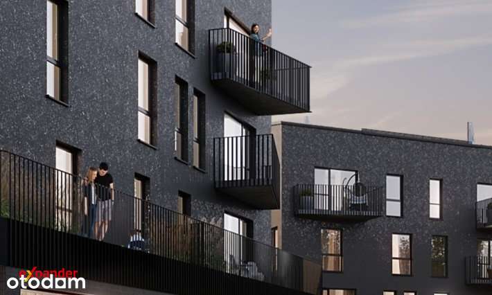 Przytulna kawalerka, Balkon, Nowe budownictwo