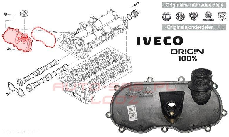 POKRYWA WAŁKÓW ROZRZĄDU DUCATO JUMPER BOXER IVECO DAILY 3.0 - 1