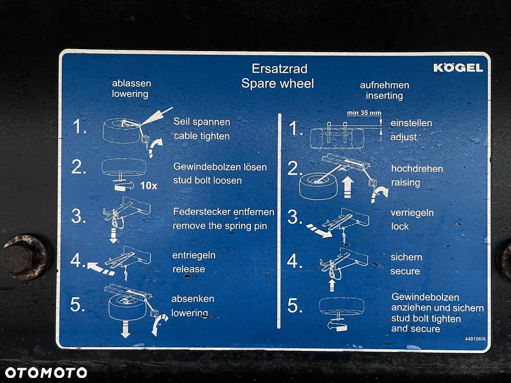 Kögel MEGA / OSIE SAF / ŁADNE PLANDEKI / KOŁO ZAPASOWE / 2016 ROK !! - 17