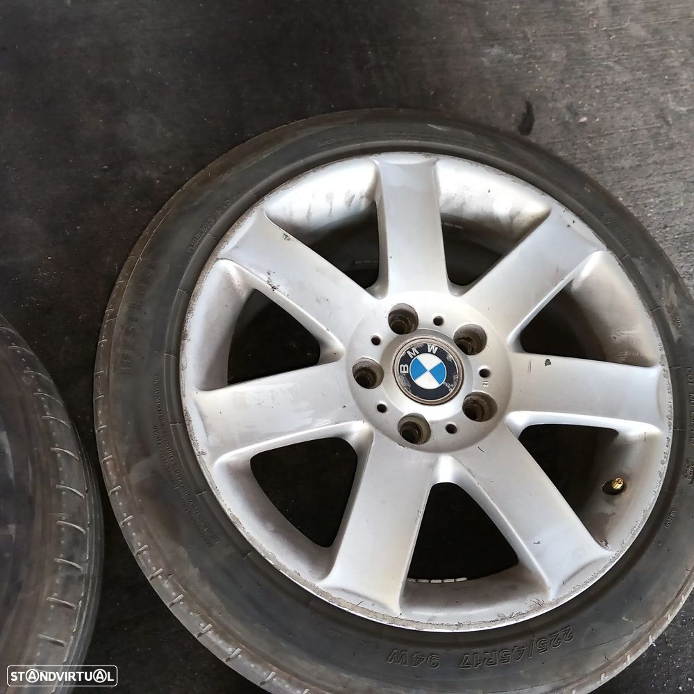 Conjunto jantes r17 bmw e46 com pneus 225 45 r17 - 5