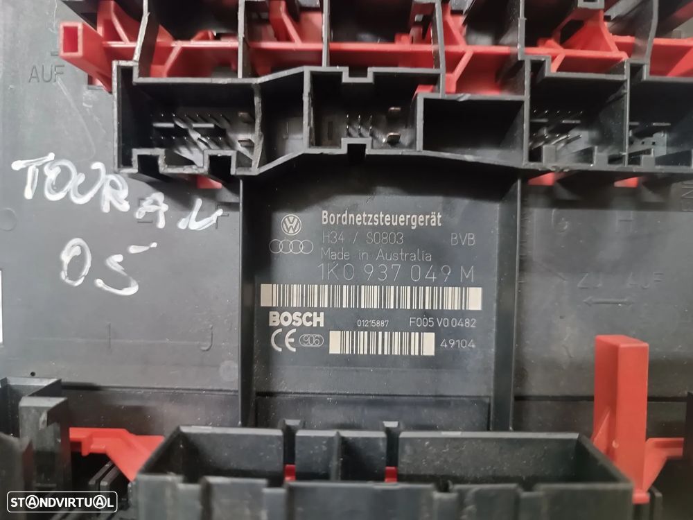CAIXA FUSIVEIS / MODULO BCM CONFORTO VOLKSWAGEN GOLF V / TOURAN REF. 1K0937049M - 4