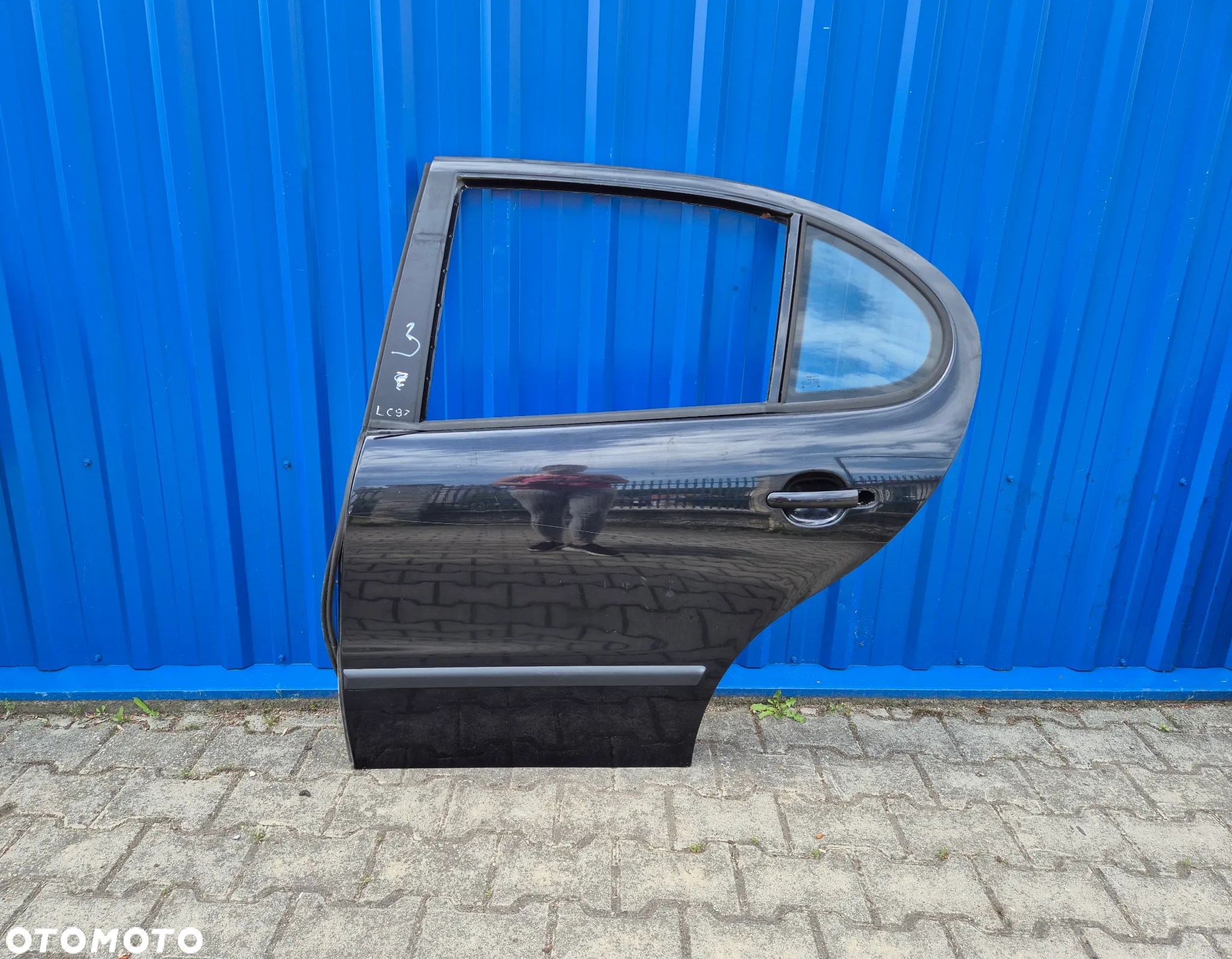 DRZWI TYŁ LEWY LEWE SEAT LEON I ( 1 ) | SEAT TOLEDO II ( 2 ) LC9Z CZARNE - 9