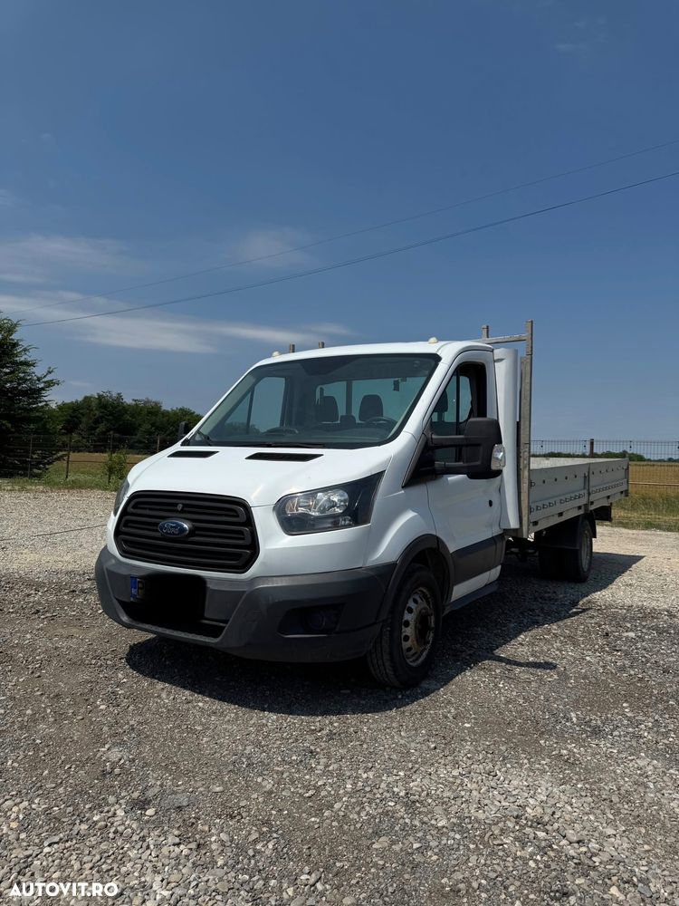 Ford Transit 2017 Bena aluminiu obloane camioneta pick-up platforma Tranzit Punte Dubla L4 L5 Unic Proprietar km reali istoric Dokka 3 Locuri Aer Condiționat Navi Nu Crafter Sprinter Iveco 35c Boxer - 8