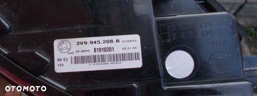 SKODA SUPERB III 3 LIFT 19- KOMBI LAMPA TYLNA LED ORYGINAŁ - 6