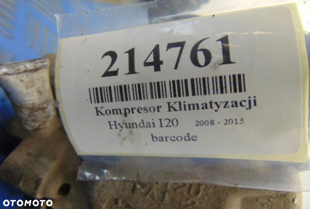 HYUNDAI I20 1.1CRDI KOMPRESOR KLIMATYZACJI R1234yf - 5
