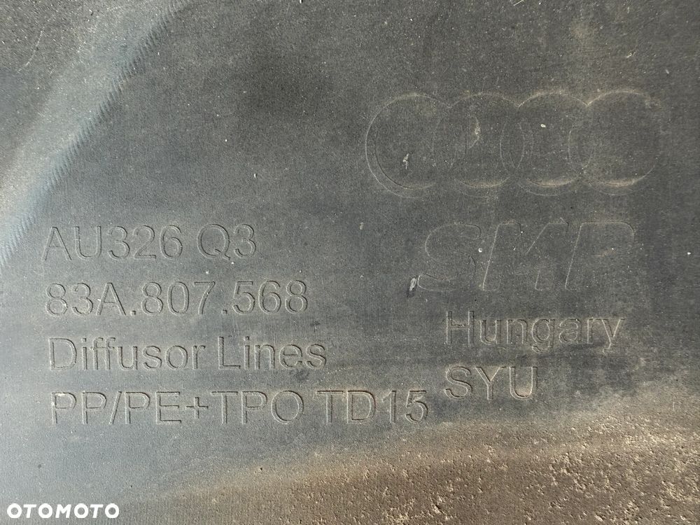 Audi Q3 II 18- Dyfuzor zderzaka tylnego 83A807568 - 12