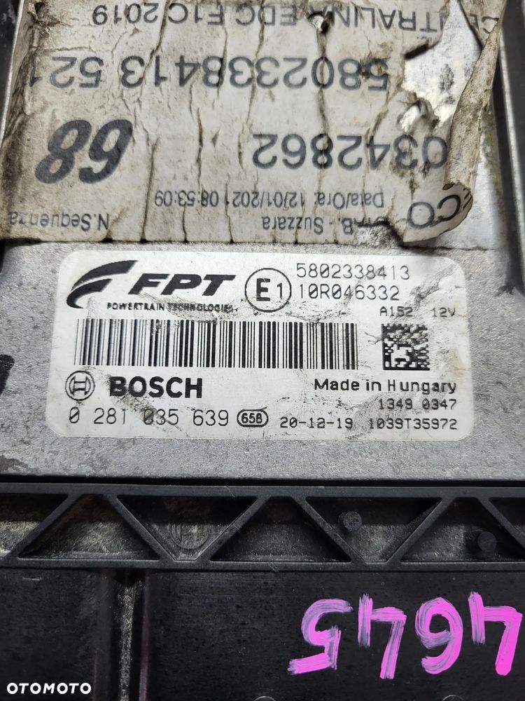 IVECO DAILY 3.0 2019 KOMPUTER STEROWNIK SILNIKA 5802338413 - 2