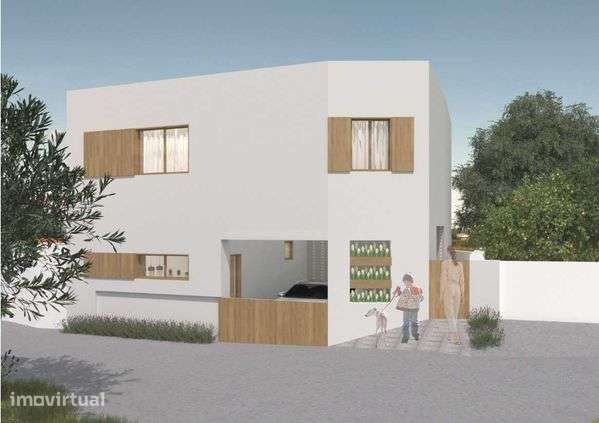Terreno com projeto aprovado para construção de moradia T3 no campo