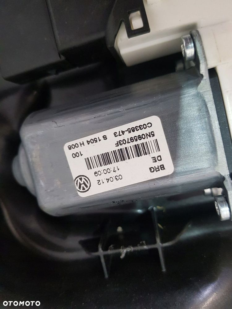 MECHANIZM PODNOŚNIK SZYBY LEWY TYŁ 5N0839461A VW TIGUAN 5N 12R EUR - 4