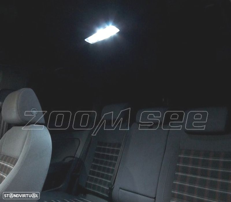 KIT COMPLETO 13 LAMPADAS LED INTERIOR PARA VOLKSWAGEN VW GTI GOLF 5 MK5 MKV 06-09 - 4