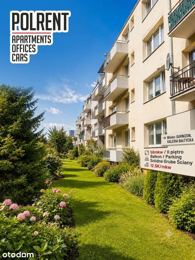 Sprzedam 58 m² Wrzeszcz. Blisko Garnizonu. IIp.Balkon. solidny budynek
