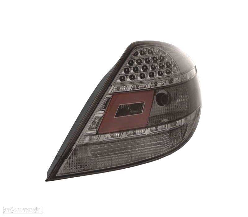 FAROLINS TRASEIRA LED MERCEDES SLK R171 04-11 CROMADO ESCURECIDO - 2