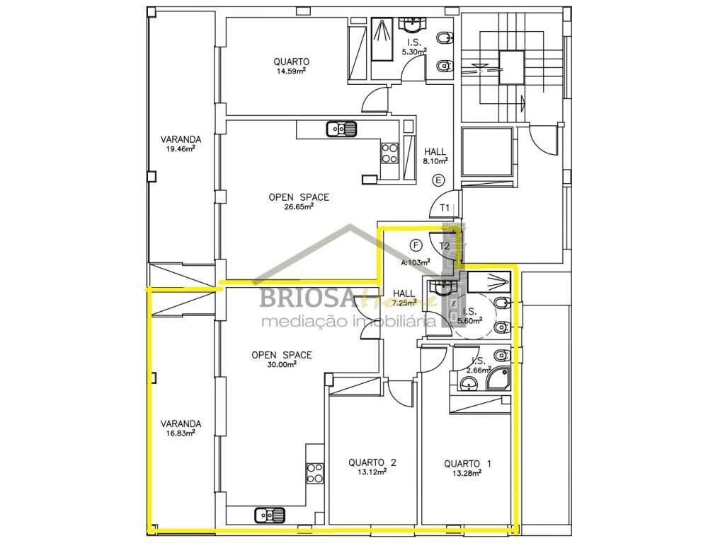 Apartamento T2 em Santo António dos Olivais - Grande imagem: 3/3