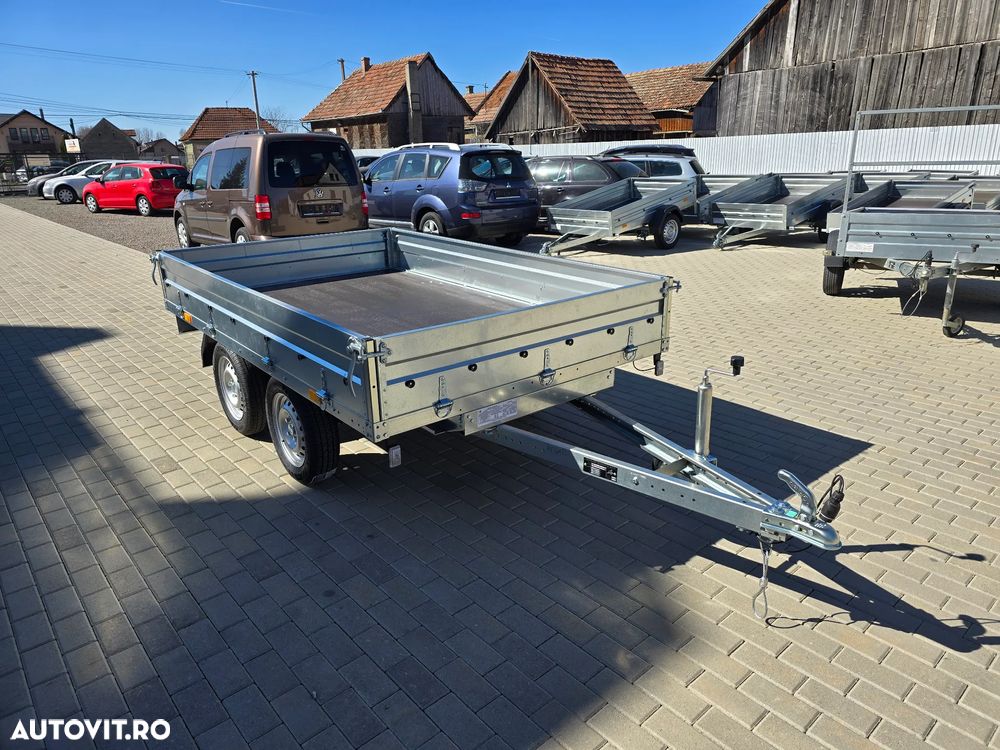 Trailer Europe ALFA, 2 axe ,1 axe , arc de foi, torsiune , sistem franare - 2