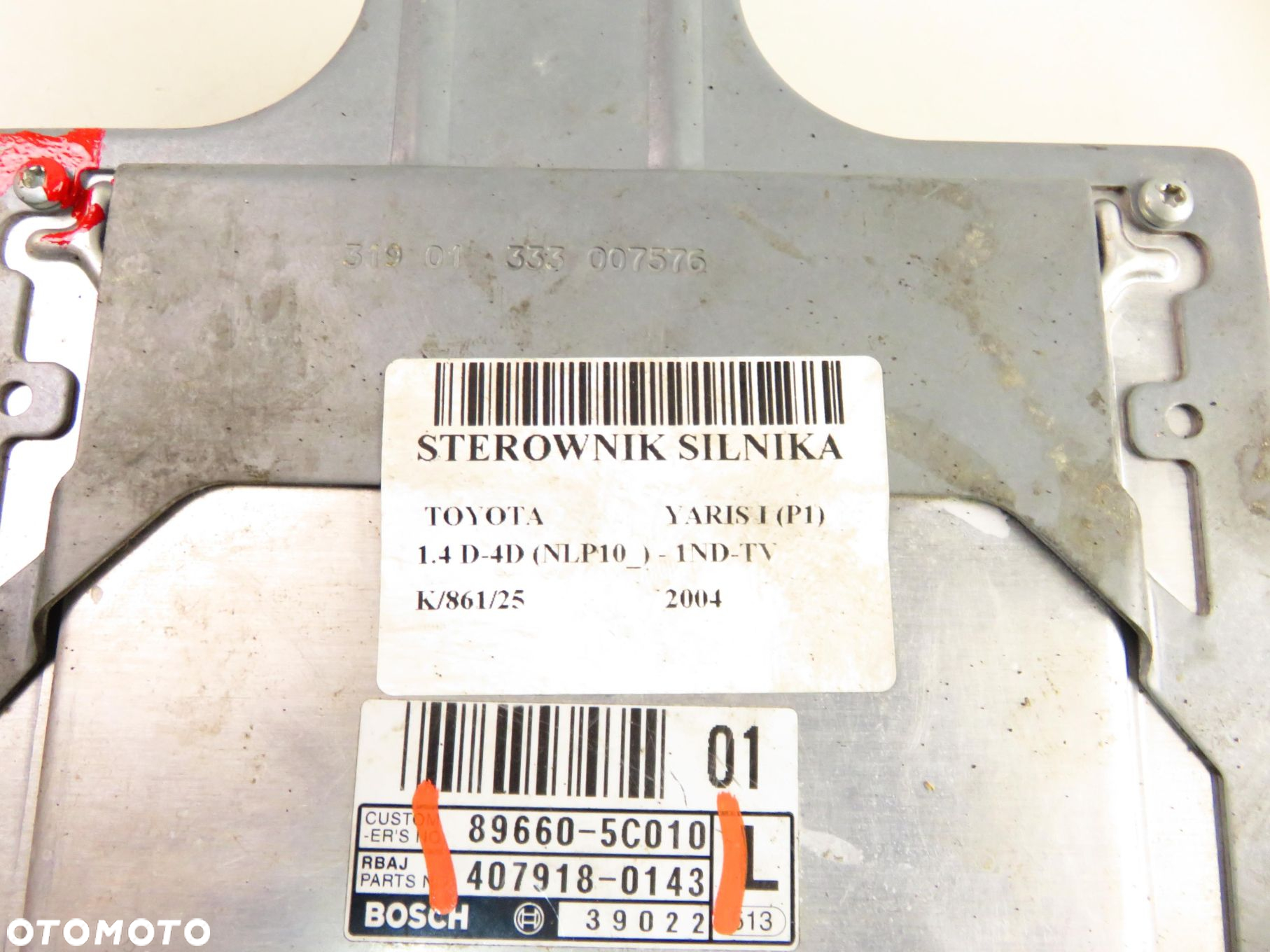 STEROWNIK TOYOTA YARIS I 1.4 D-4D  896605C010 407100143 - 2